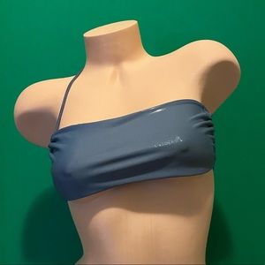 Handmade Shiny Gray Bikini Top Woman Size S-M